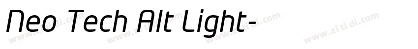 Neo Tech Alt Light字体转换